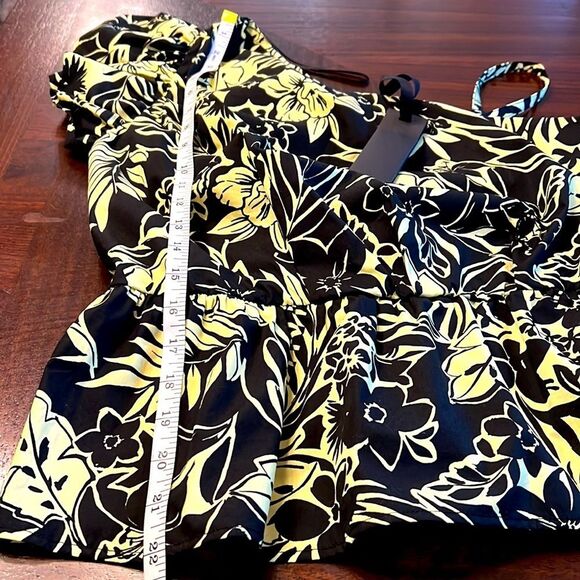 NWT PINKO | Mike 1 Popeline One Shoulder Italian Top | Nero/Lime | Size 6 - Picture 12 of 13